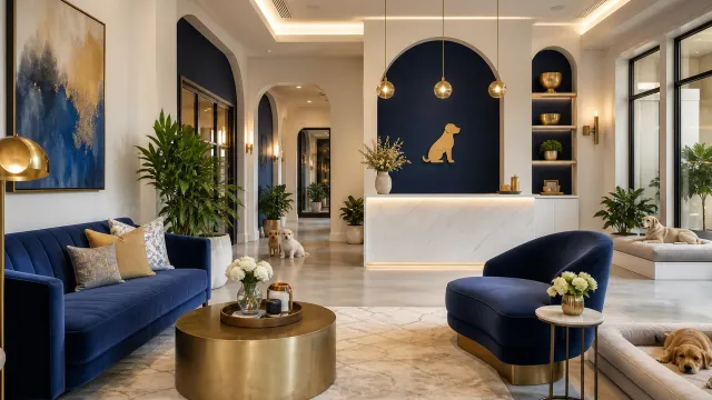 DogCare flagship studio reception and lounge interior
